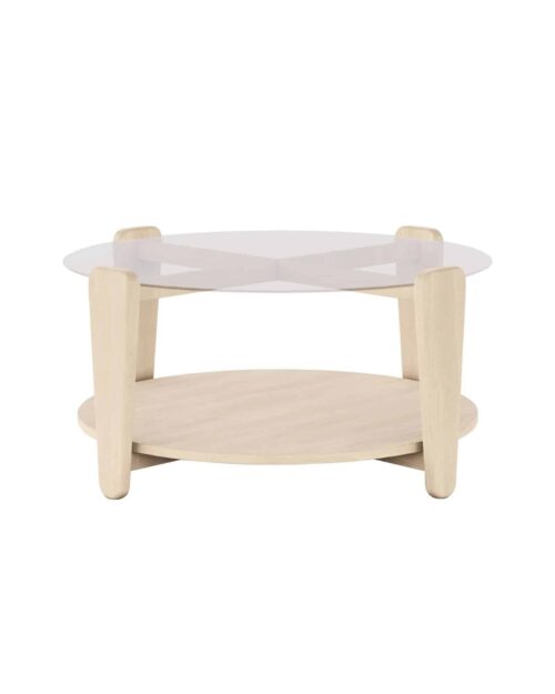Rowico Arran Soffbord vitpigmenterad 93x93 cm