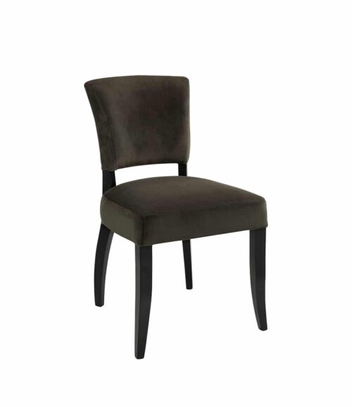 Matstol MAGGIE Velvet Dark Brown