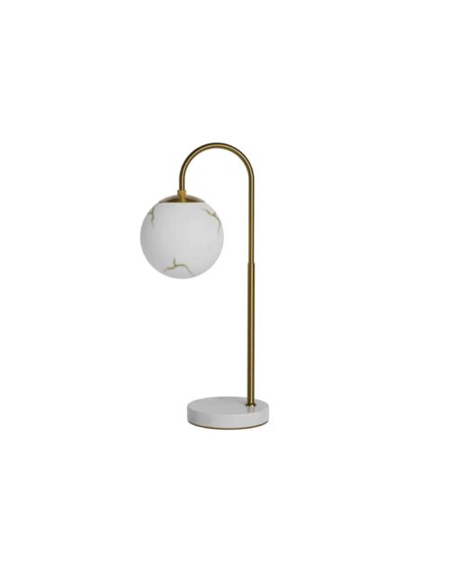 Bellagio bordslampa vit marmor & mässing H60 cm