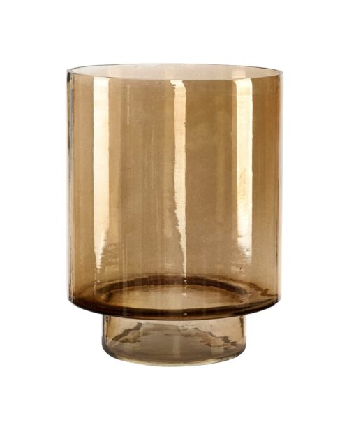 Artwood Reef ljuslykta i glas Large Smoke brown