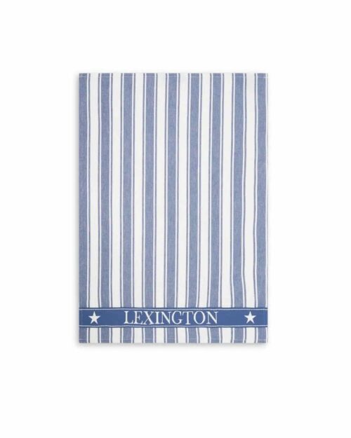 Lexington kökshandduk Icons randig i våfflad bomullstwill