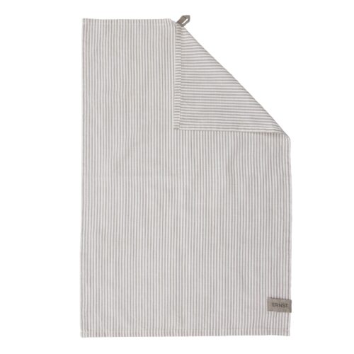 Kökshandduk 47x70 cm Beige/Vit Smal Rand
