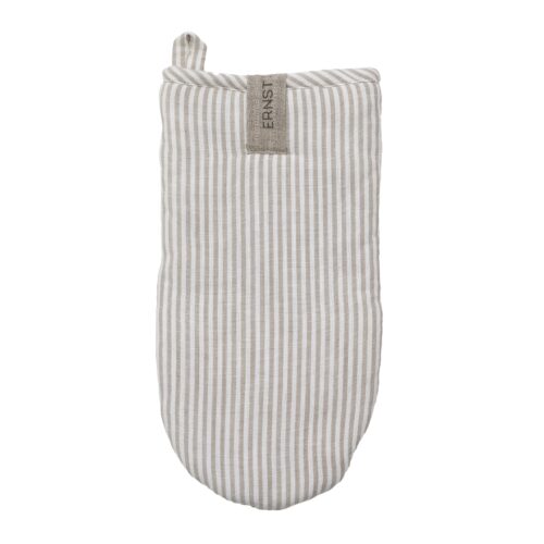 ERNST Grillvante Randig Beige/Vit i Bomull 16x30 cm