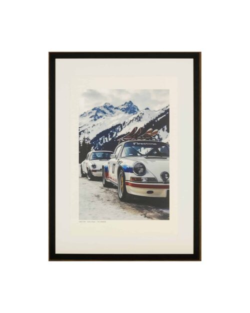 Tavla firestone - Alpes d'Huez med svart ram