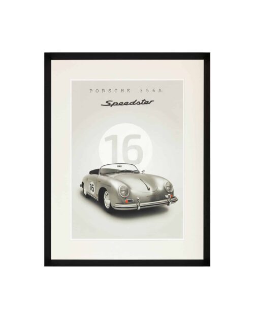 Tavla Classic Porsche med svart ram