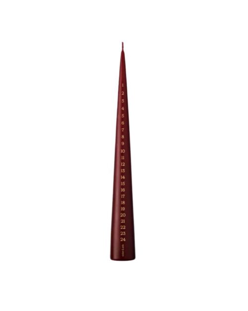 Ester & Erik Kalenderljus 37 cm Deep wine