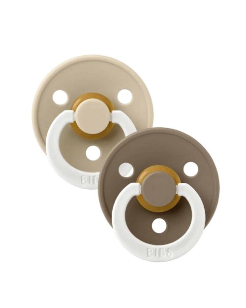 BIBS GLOW Nappar 2-pack Vanilla/Dark Oak