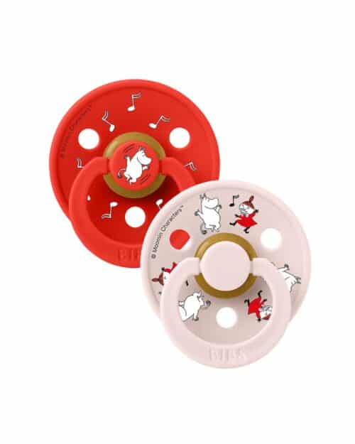 BIBS Moomin Nappar 2-pack Candy Apple mix storlek 2