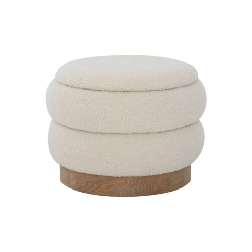 TIDE Puff med förvaring, beige tyg