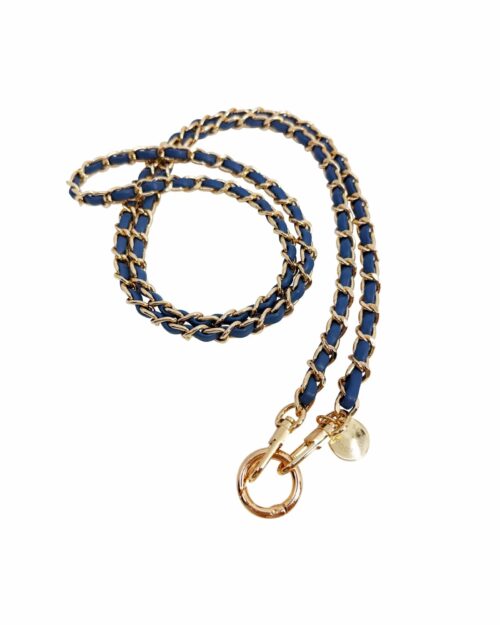 In sunny mood mobilhalsband blå guld
