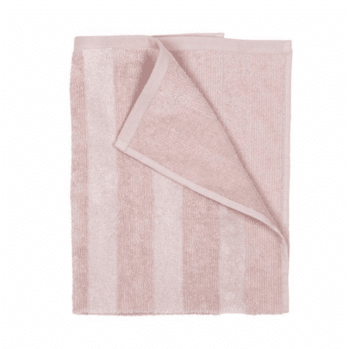 Frottéhandduk Randig Rosa