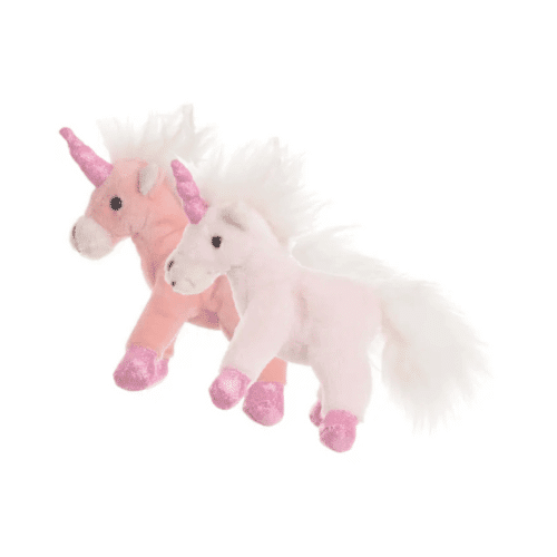 Bukowski Unicorn Sparkle & Twinkle 25 cm, mjuk enhörning i rosa eller vit med glittrande detaljer, säljs styckvis.