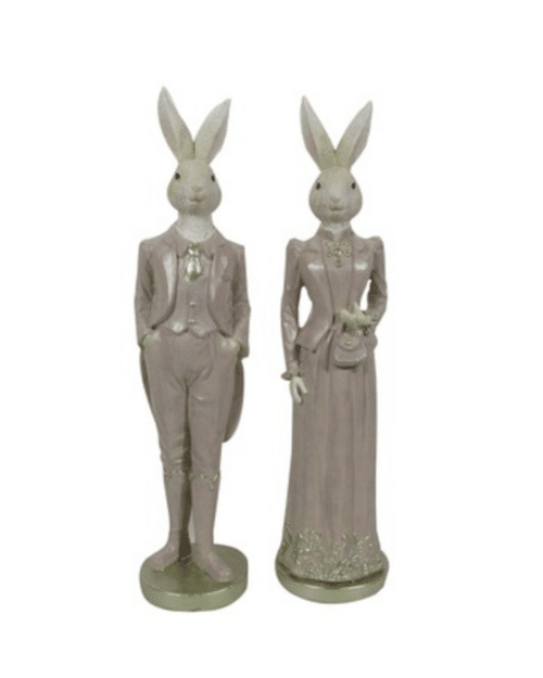 P-Rabbit Mr. eller Lady Dekorationskanin 35,5 cm Rosa