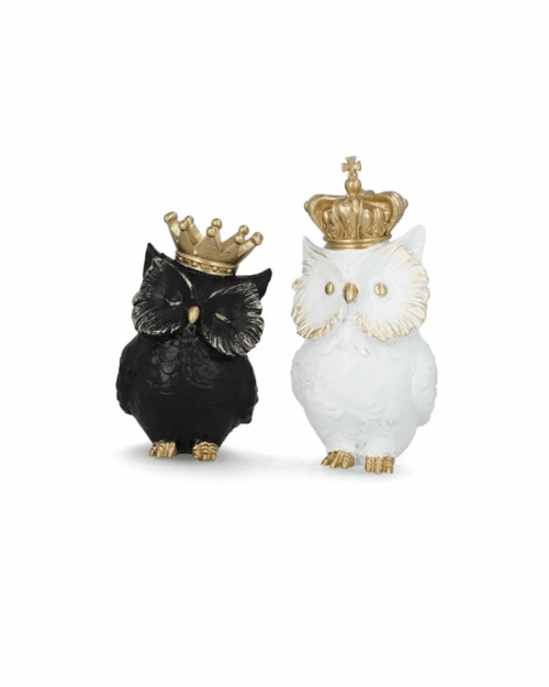 Dekoration Uggla Krona Mix – lekfull polyfigur 21 cm