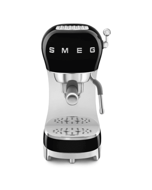 Smeg Manuell espressomaskin | Svart Högblank 50's Style