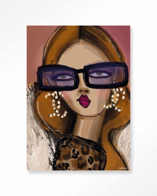Tavla Diva Glas 100x150cm