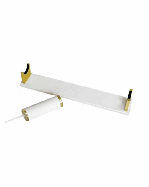 Lampbas vit marmor - Support tube