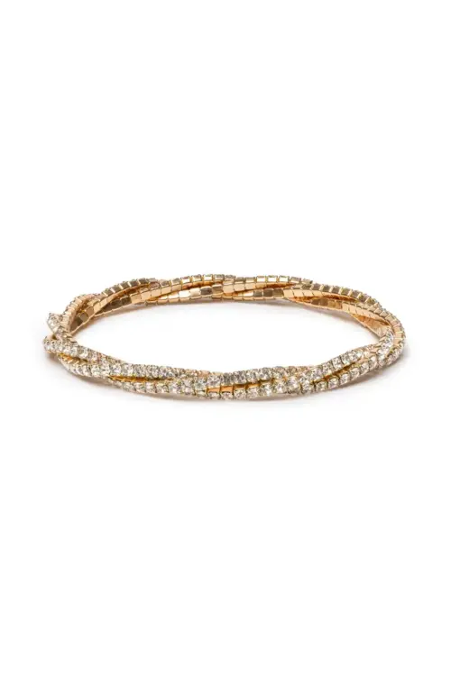 Diamante Twist Armband – Barn