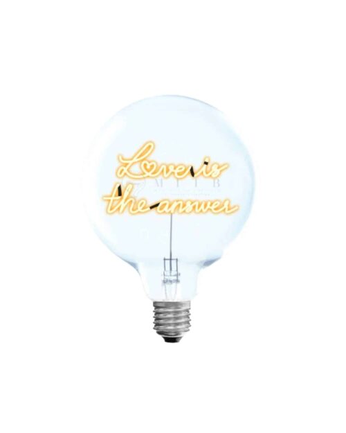 LED-lampa LOVE IS THE ANSWER