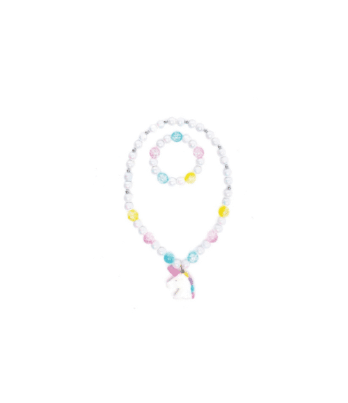 Barn Enhörningshalsband och Armband Set 2 Pack
