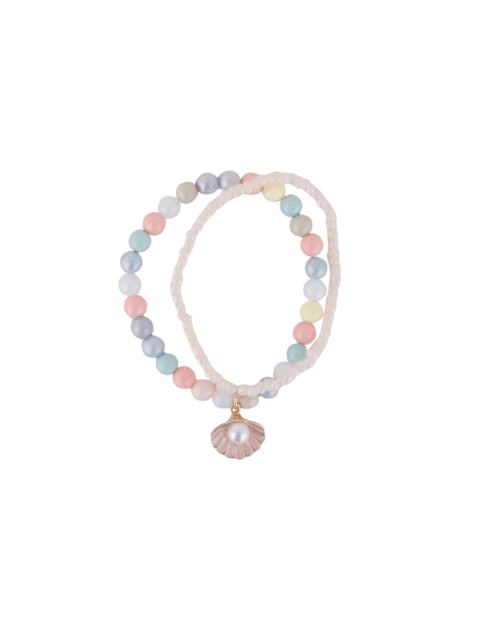 Boutique Pastel Shell Bracelet Set 2-pack armband