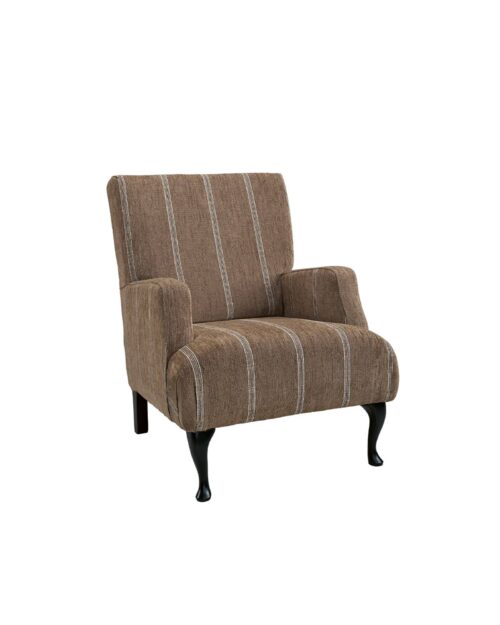 Artwood Langford tygfåtölj Serena Stripe Chestnut