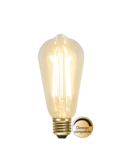 LED-lampa E27 ST64 Soft Glow 2100K Dimbar 3,6W