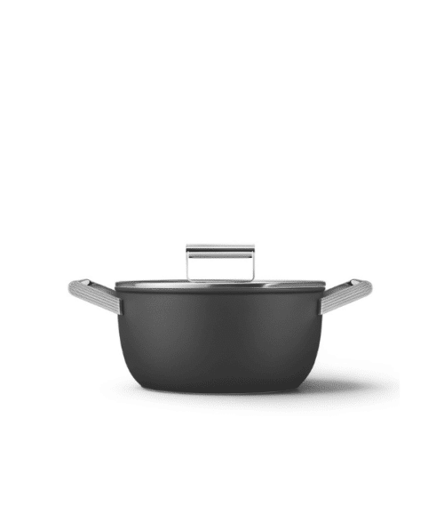 Smeg Keramisk Gryta 24 cm Non-Stick | Svart