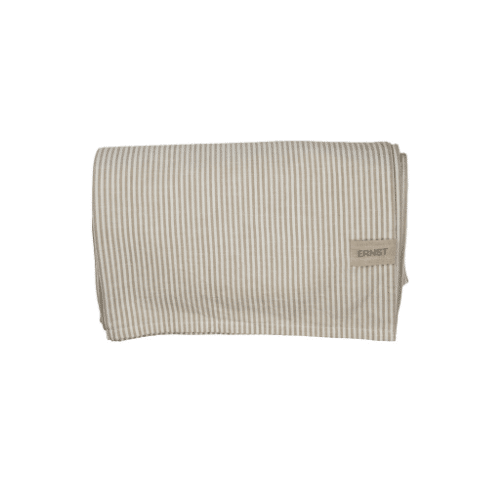 ERNST Duk 145x300 cm Beige/Vit Smal Rand