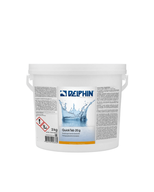 Delphin QuickTab 20g 3 kg Snabblösande Klortabletter för Pool