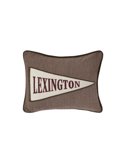 Lexington Flag Logo Kudde Beige/Ljusbeige/Fig