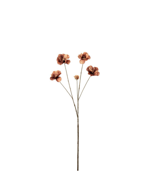 Konstgjord Brun Ranunkel 80 cm