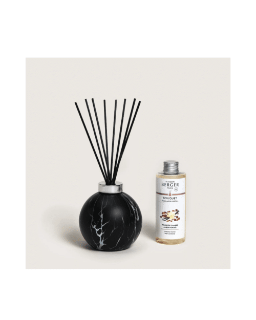 Marbrures Black Giftset Doftpinnar Amber Flower 180 ml