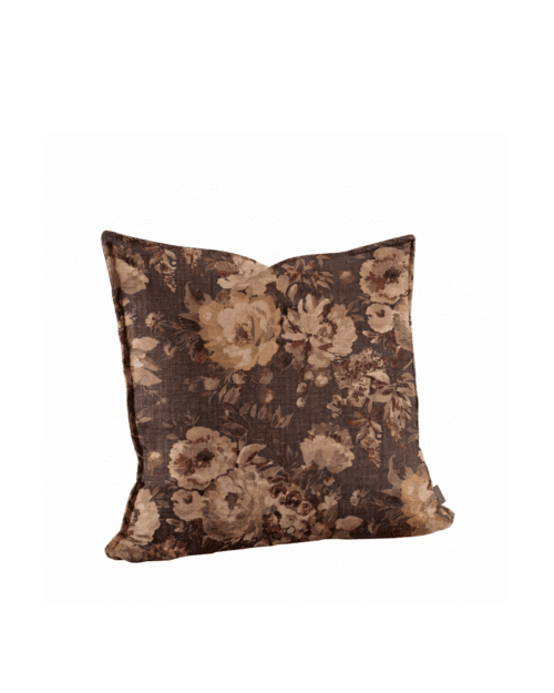 Kuddfodral Rosehill Brown Flower